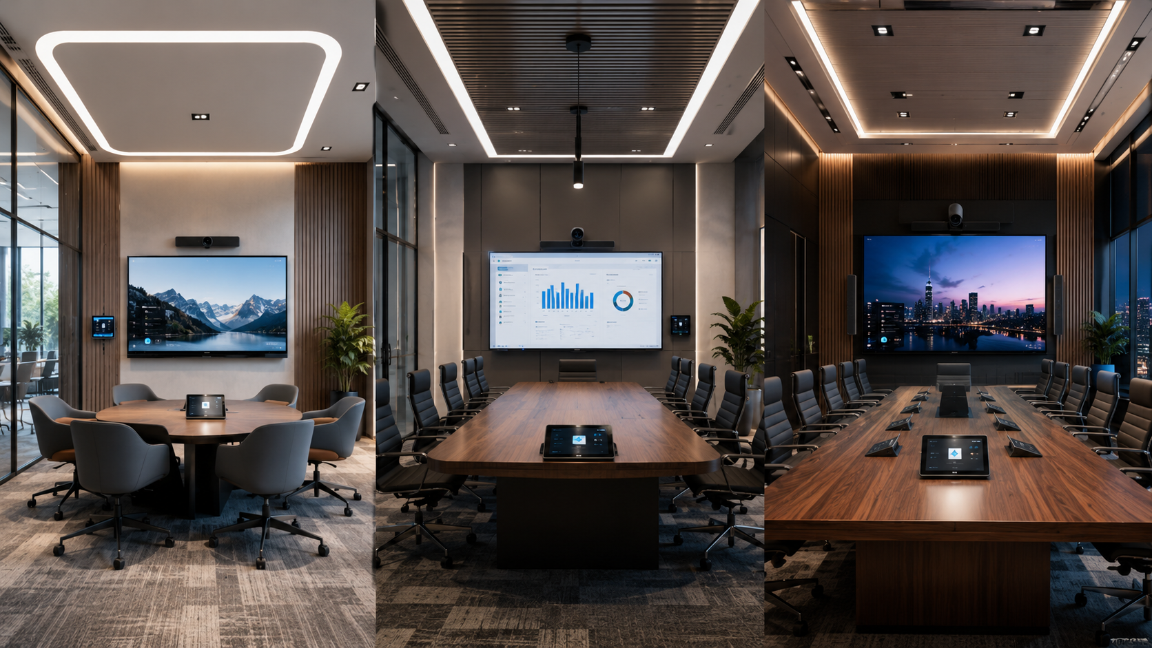 Conference room solution layout diagram